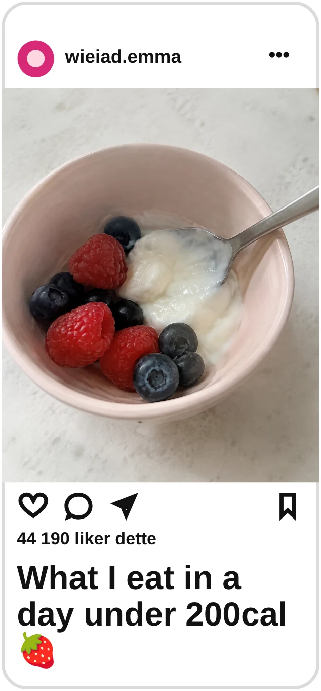 wieiad.emma: What I eat in a day under 200cal